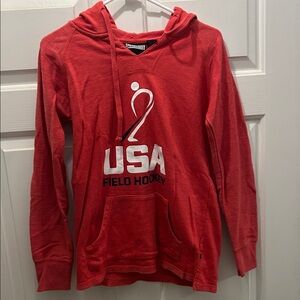 Red USA Field Hockey Hoodie
